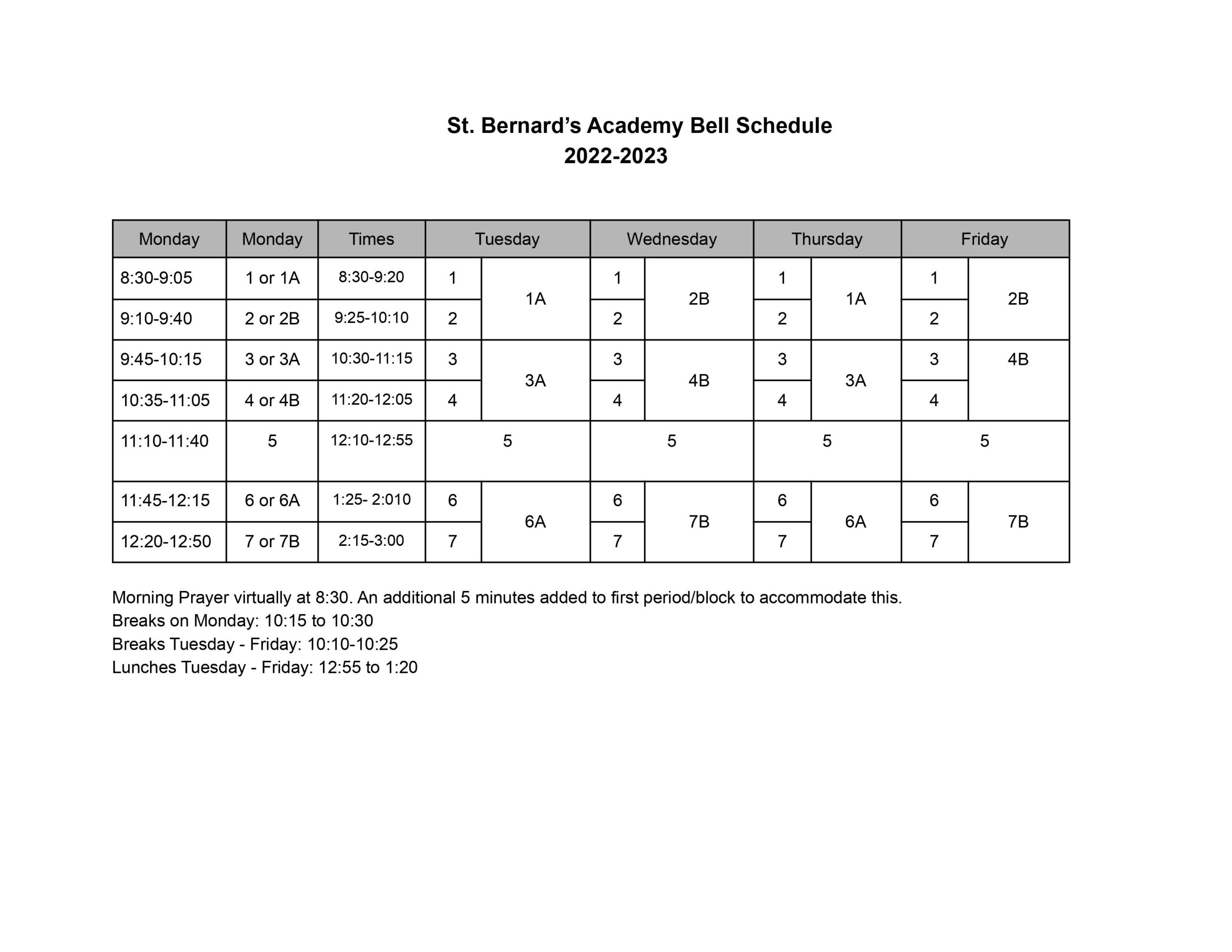 bell-schedule-st-bernard-s-academy